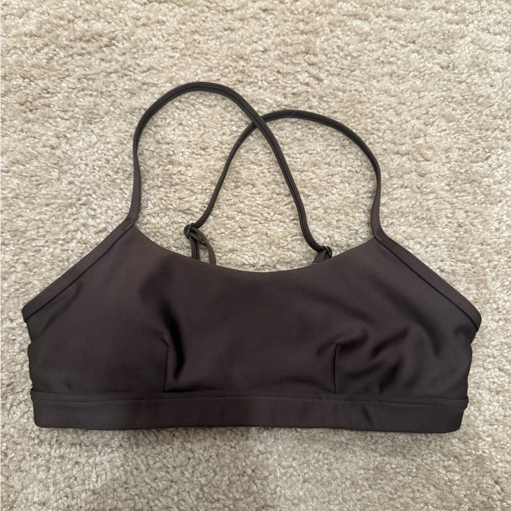 ALO Yoga Black Sports Bra with Thin Straps